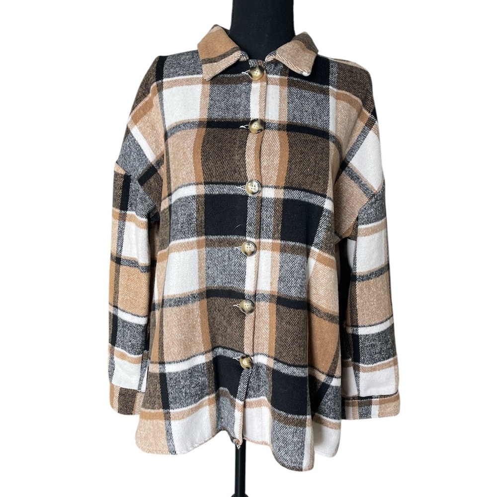 NWOT  plaid jacket size large